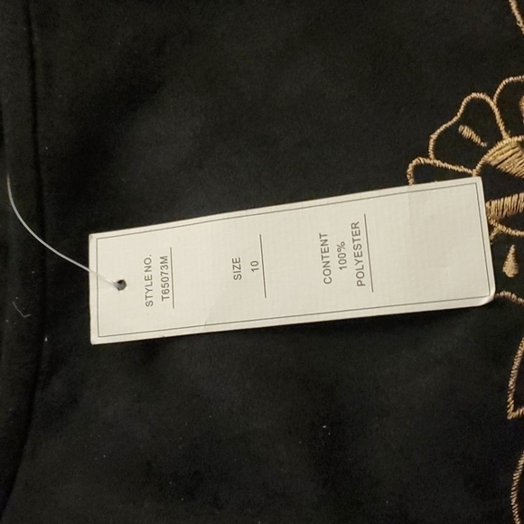 Richard Malcolm Suede Feel Embroidered Skirt Size 10 NWT - Picture 6 of 7